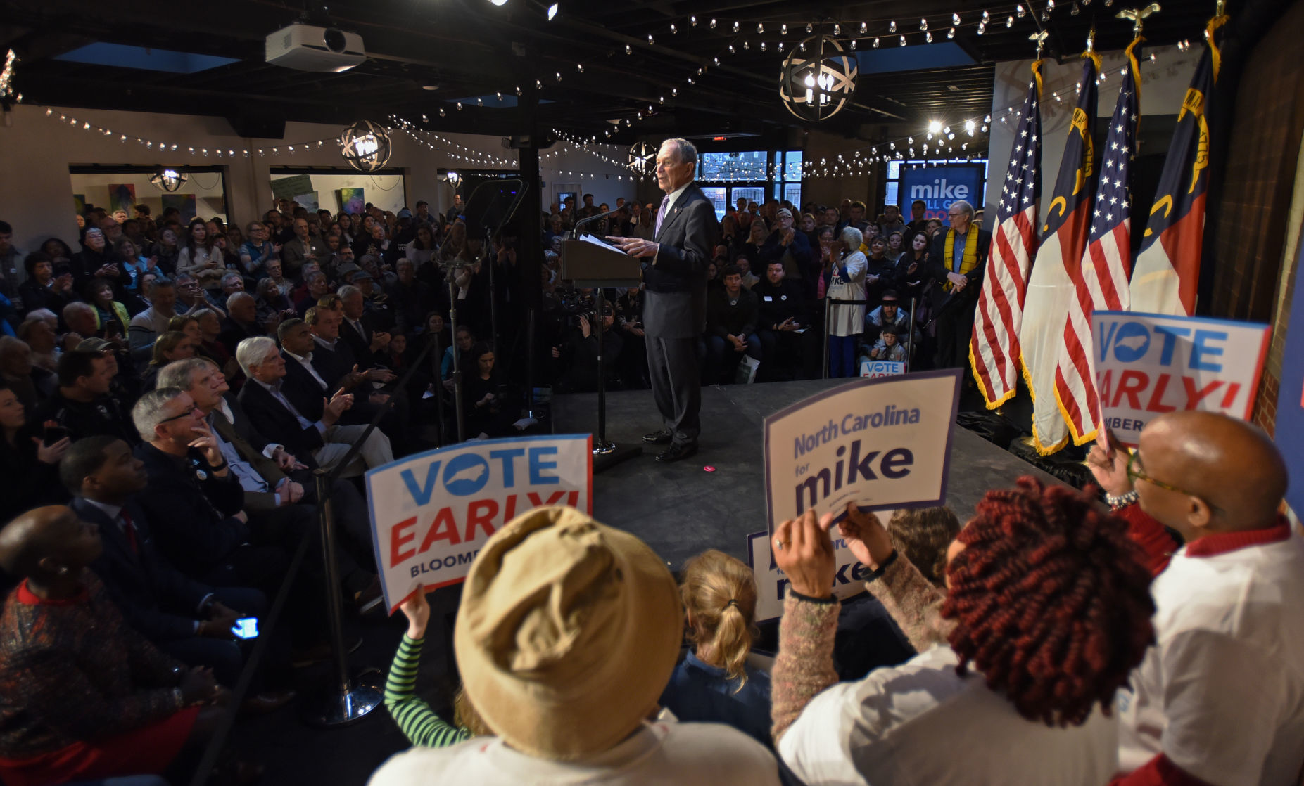 Election 2020 Bloomberg Winston-Salem